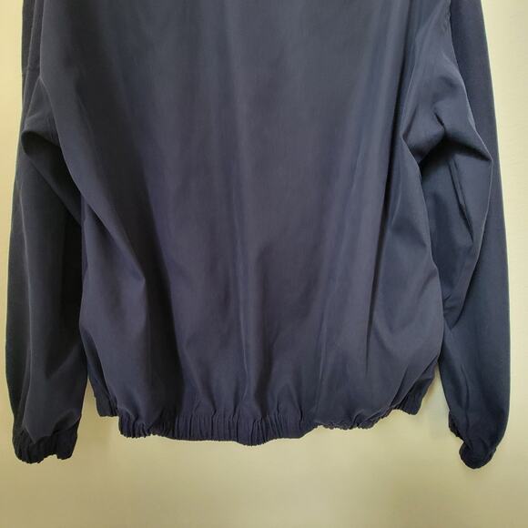 Eddie Bauer Golf Pullover 1/4 Zip Navy Blue Jacket Rain Resistant Medium Active - Picture 9 of 14